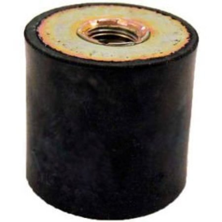 J.W. WINCO Vibration Mount, 2 Tapped Holes, .63" Dia, .50"H, 8-32 Thread 351.3-16-13-8-55